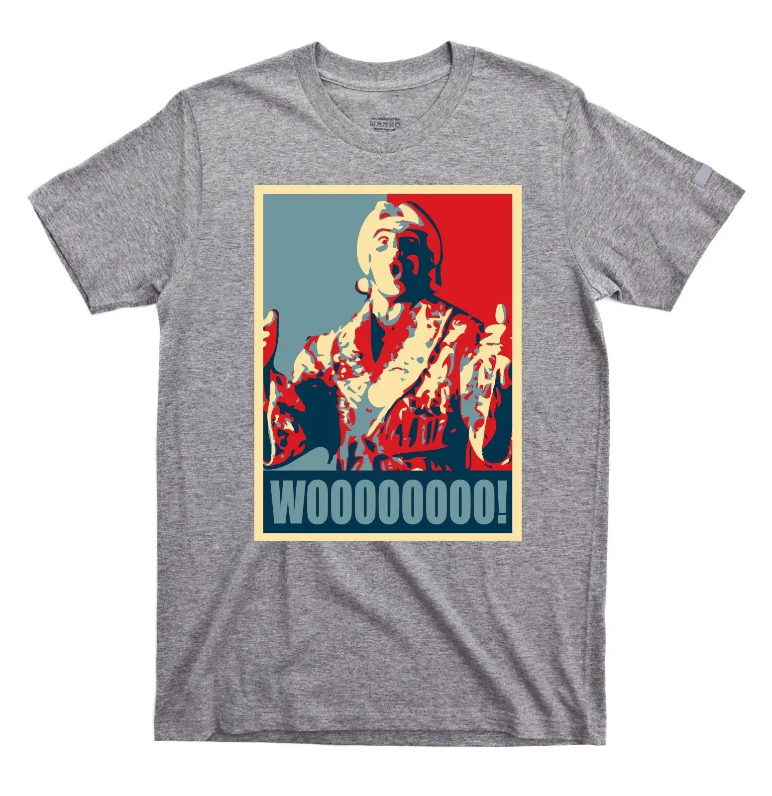 Wooo تي شيرت Ric الذوق مضحك t قميص الرجعية المصارعة الطبيعة الصبي الكلاسيكية WWF 3 بارد عارضة فخر t قميص الرجال للجنسين جديد أزياء