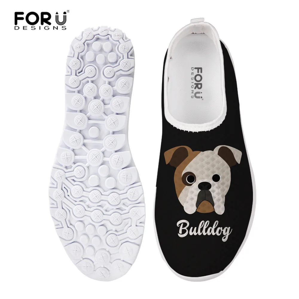 Aliexpress.com : Buy FORUDESIGNS English Bulldog Shoes Women Casual Air Mesh Shoes Sizes 35 45