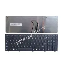 YALUZU США Английский Клавиатура для ноутбука lenovo G560 G 560 G565 G560A G565A G560E G560L Черный Клавиатура ноутбука с рамка