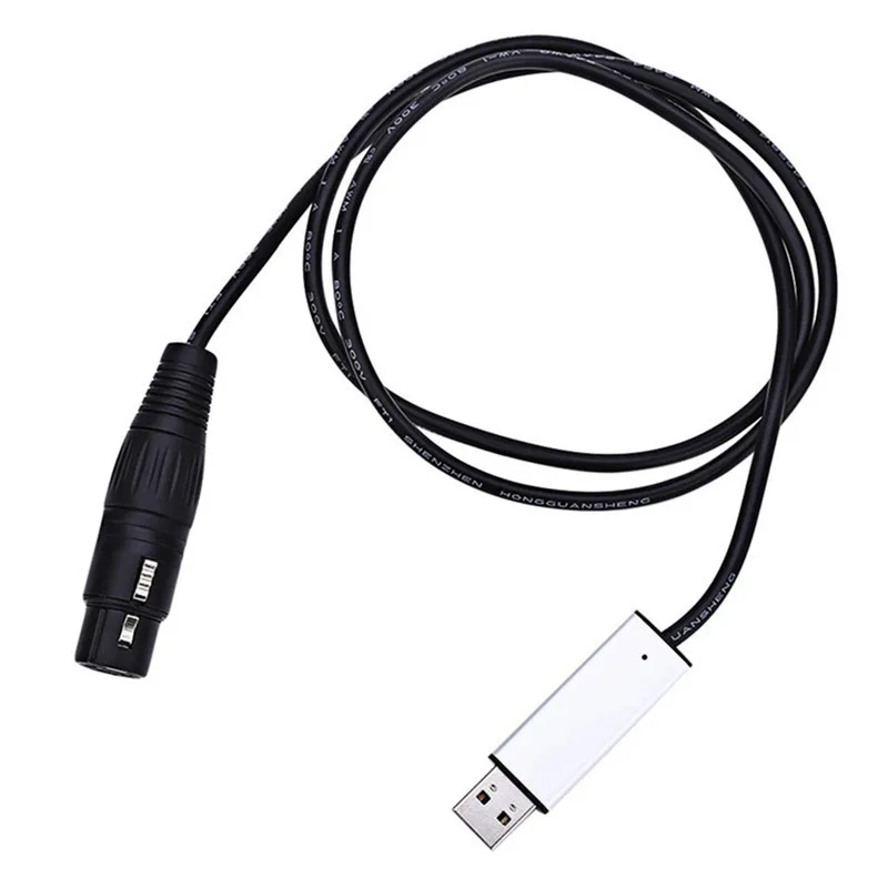 Новый Профессиональное освещение контроллер USB интерфейс DMX адаптер Светодиодный DMX512 студийный пк регулятор сценического освещения