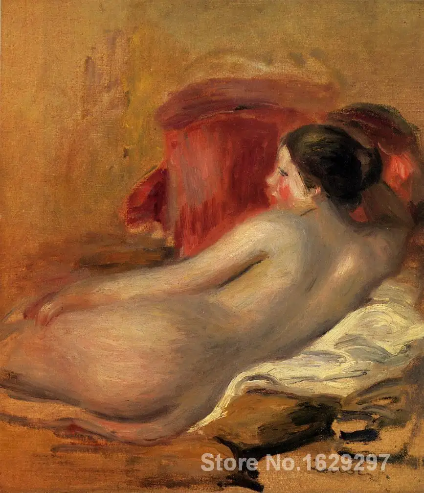 

oil painting art gallery Reclining Model by Pierre Auguste Renoir reproduction Canvas Handmade High quality