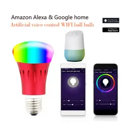 Новинка; Лидер продаж E27/E14/B22 Smart Светодиодный лампочки Wi-Fi Remote Управление для Amazon Alexa Google дома
