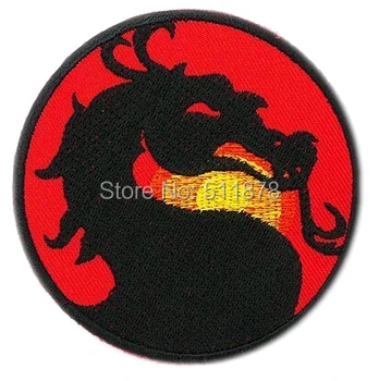 

3.5" MORTAL KOMBAT Classic Video Game Logo Uniform Movie TV Series Costume Cosplay Embroidered Emblem iron on patch