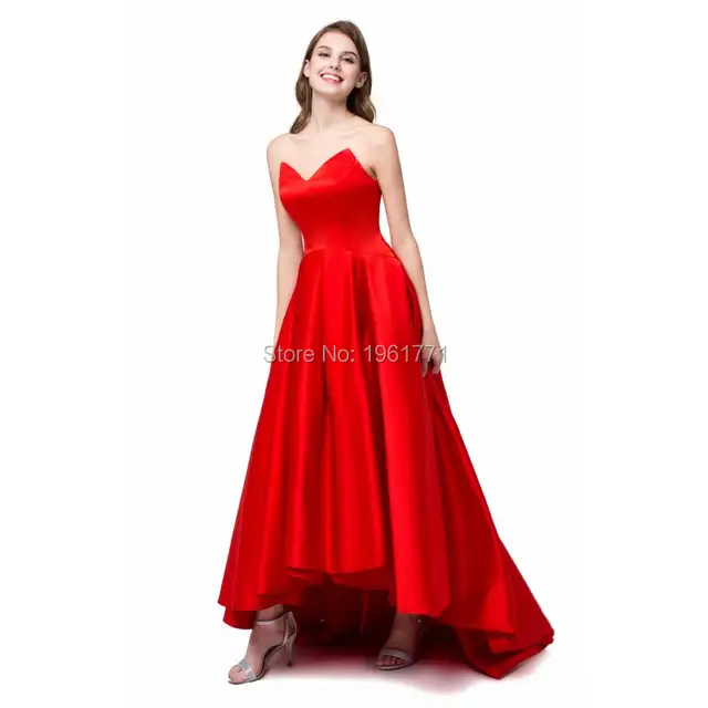 Red Sweetheart Corset Dress