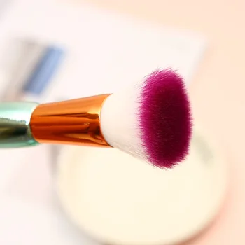 

Pro Lady 6pcs Mermaid Plastic Makeup Brushes Sets Cosmetic Face Foundation Powder Eyeshadow Brushes Make Up Brush Kits Maquiagem