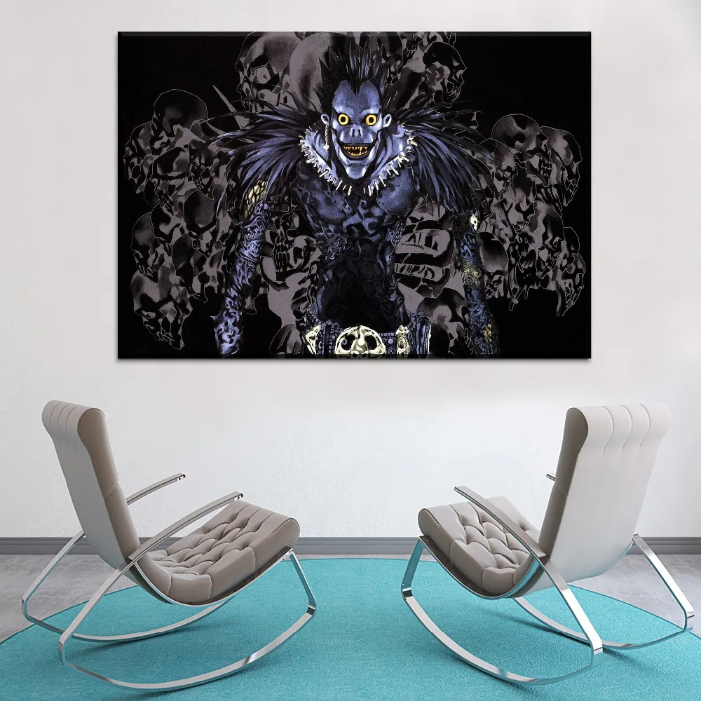Canvas Art Print Anime Death Note Painting Ryuk Poster Decor Framework ...