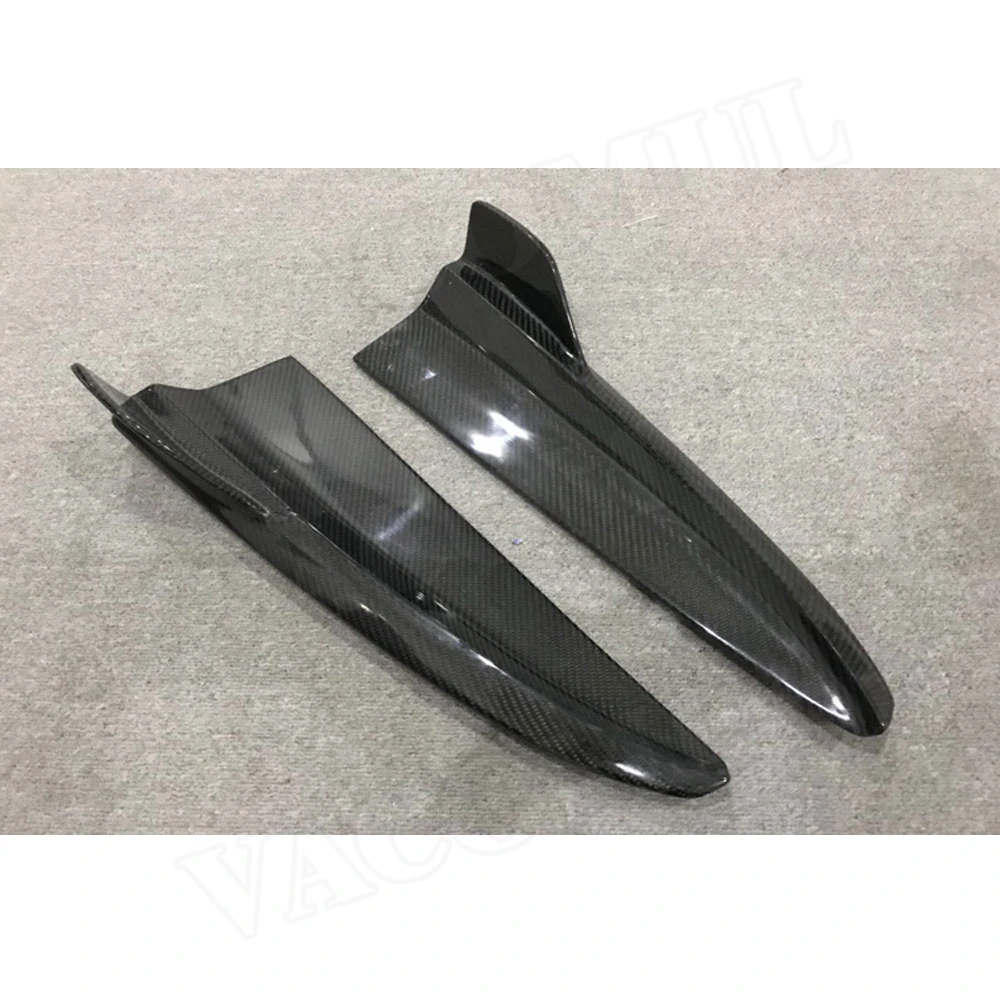 Углеродного волокна диффузор губа на задний бампер для Mercedes Benz C class W205 C180 C200 C300 C63 4