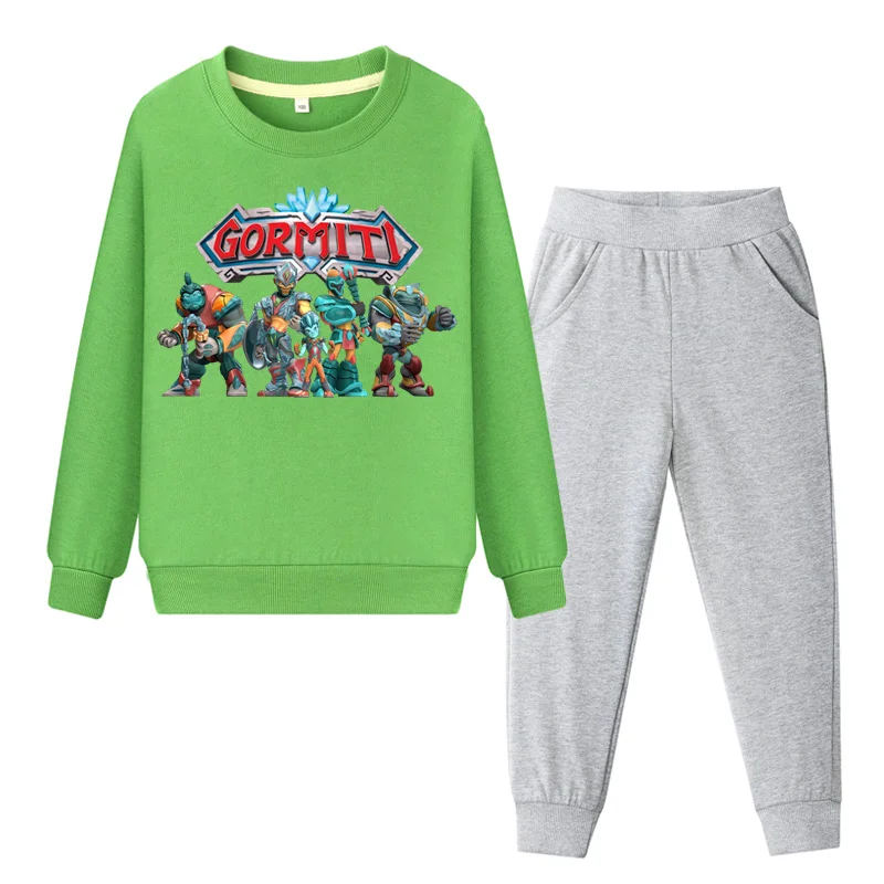 Kids Gormiti Game Clothes Set For Boys Girls Spring Sports Tracksuits Children Clothing Sets Baby Pullover Coat+Pant Suits WL103 (2)