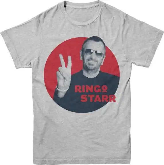 Ринго Старр-красный круг-футболка S-M-L-XL-2XL Фирменная Новинка официальный футболка