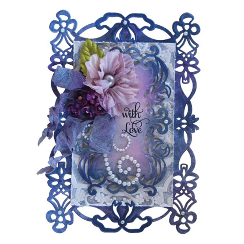 

Naifumodo Lace Metal Cutting Dies Frame Die Background Dies Scrapbooking and Card Making New 2019 Embossing Stencil Craft Dies