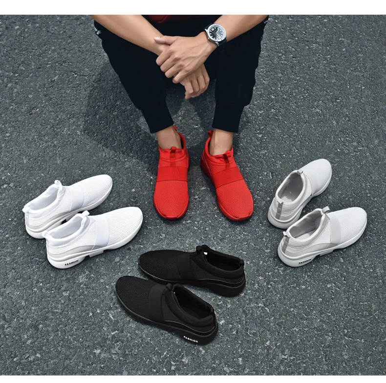 Red Shoes Mesh Casual Shoes Couple Lover Lightweight Running Shoes Big Plus Size Sneakers 46 Summer Breathabl Footwear (18)