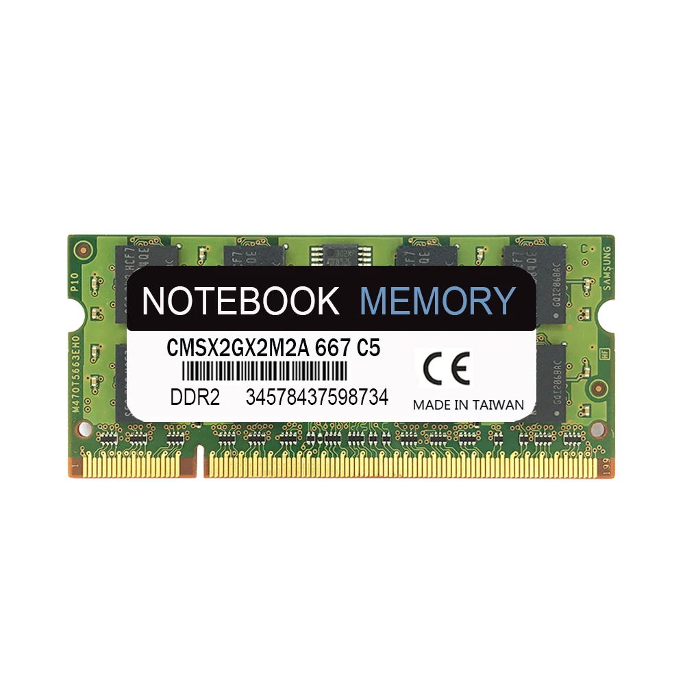 Reboto Sodimm DDR2 2 Гб 667 МГц/PC 5300 800 МГц PC 6400S для ноутбук оперативная память|sodimm ddr2|ddr2