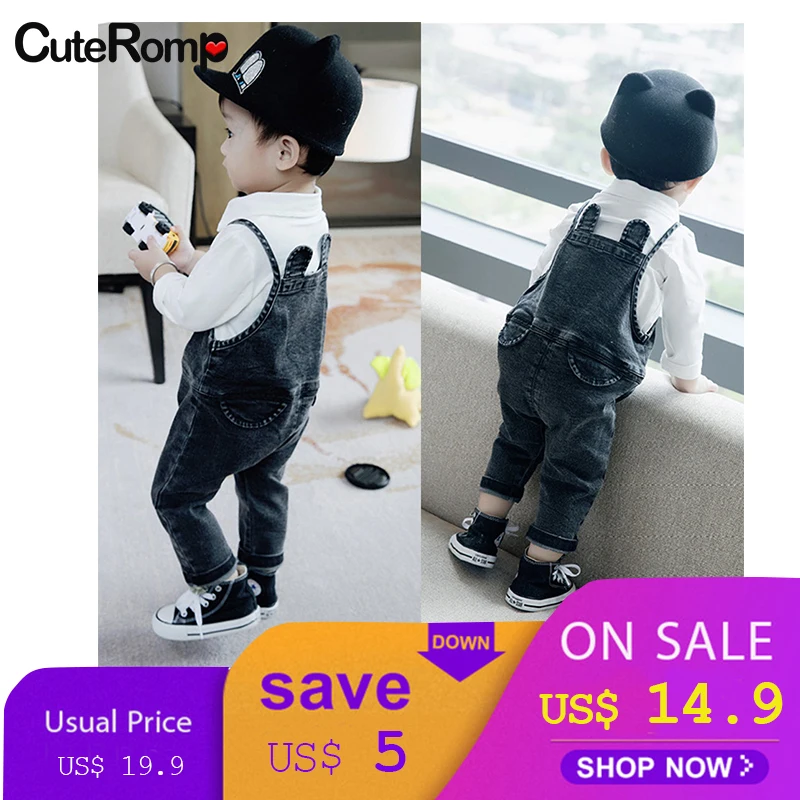 Baby Boys Clothing Set White T shirt + Denim Pants Fashion Baby Boy Clothes Newborn Baby Clothes Cowboy Belt Pants Baby Gift