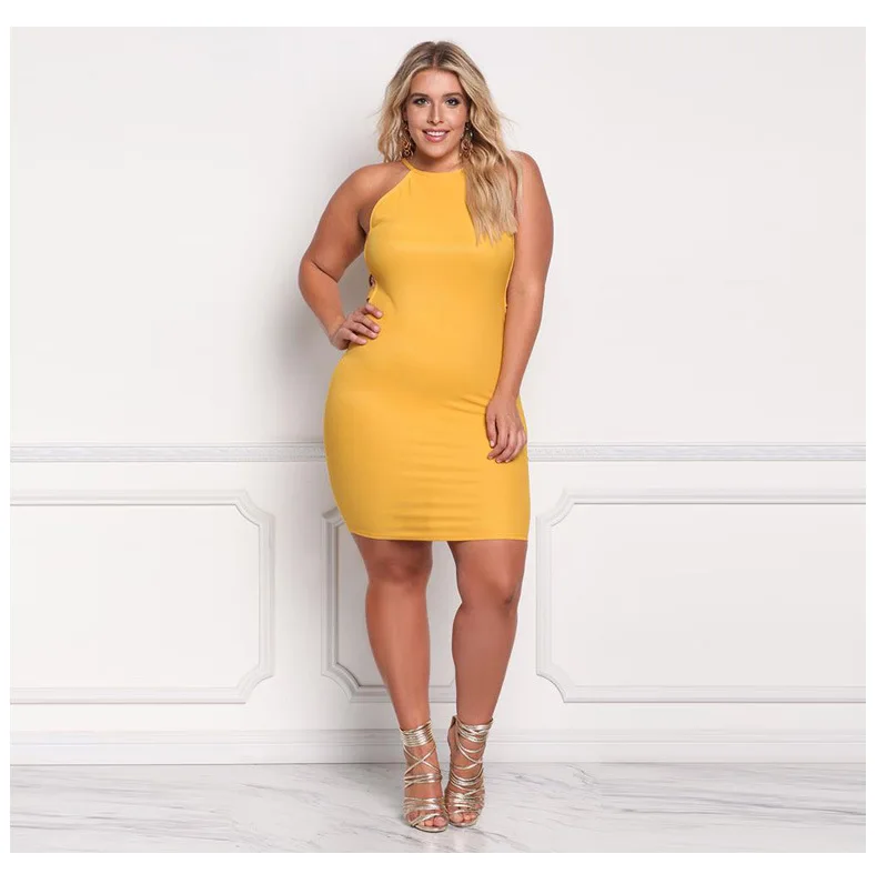TOTNWANG 2017 Plus Size Hollow Out Pencil Dresses Summer Sexy Off Shoulder Tank Dress Bodycon Slim Dresses For Big Women WT11411