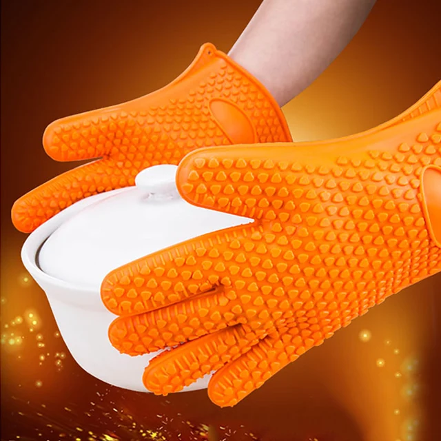 Kitchen Baking Gloves Silicone Oven Gloves Heat Resistant Gloves