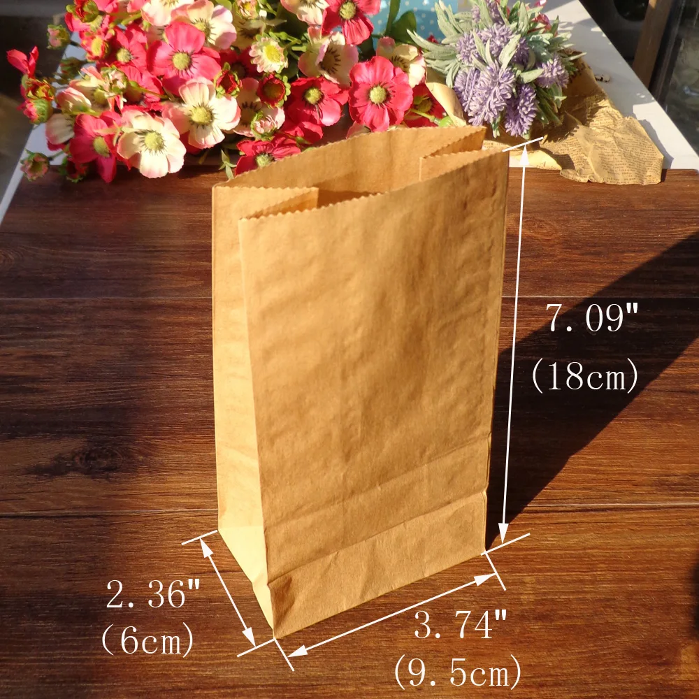 8 шт. однотонные пакеты из крафтовой/белой бумаги 18x9 5x6 см|stand bag|bag partybag f |