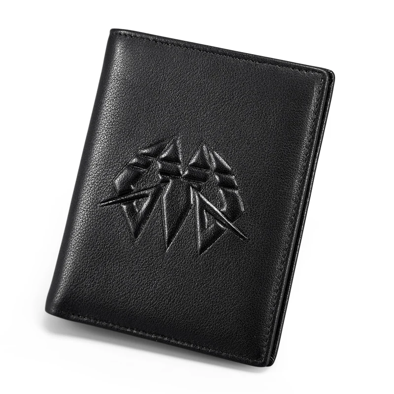 

MANBERCE Brand Men Ultra-thin Wallet Genuine Leather Purse Cowhide Card Holder Wallet Large Capacity Men's Wallet