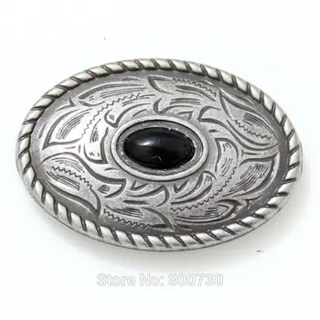 

(KB302) Wholesale 50pc Prairie Dust Oval Concho Antique-Silver Leather Saddle Tack Belt Concho Screwback