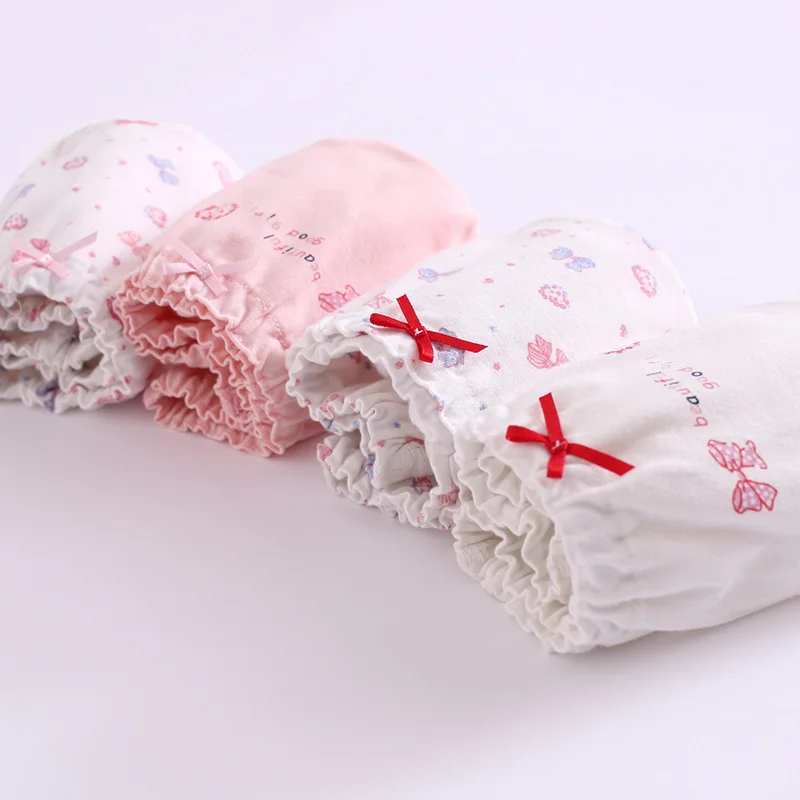 Child Girl Cotton Underwears Briefs 4pcs 15-7