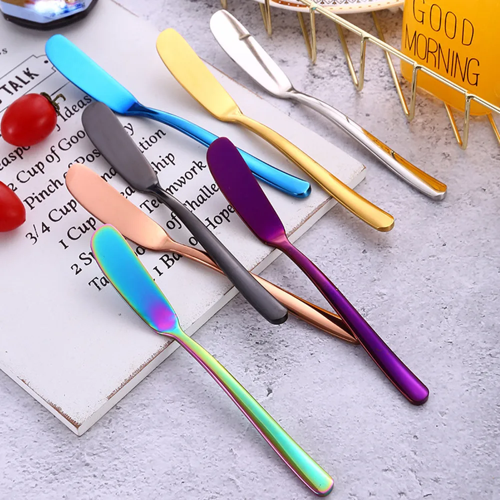 1PC Stainless Steel Butter Cheese Cake Cream Tool Spatula Handle Baking Mould Cheese Knife Tools Useful Easy L*5