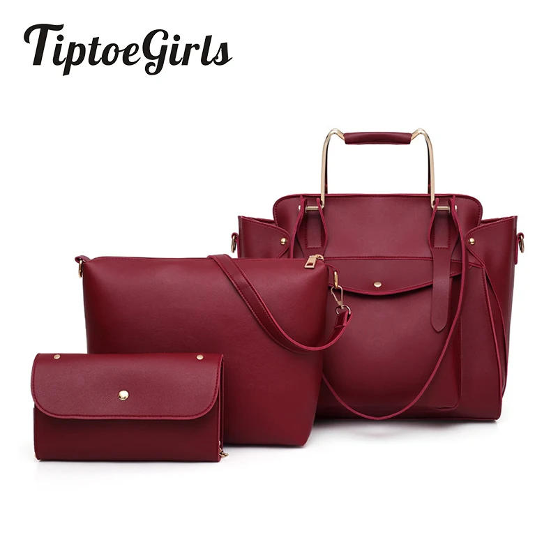 

Large-Capacity Bucket Three-Piece Ladies Handbag New Fashion Personality Shoulder Bag Casual Wild Messenger Bag
