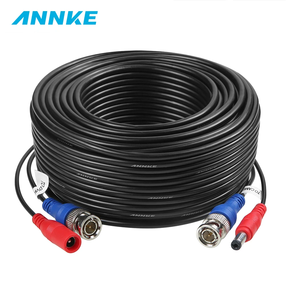 Коаксиальный кабель питания ANNKE 1 шт. 30 м 100 футов BNC для систем видеонаблюдения AHD