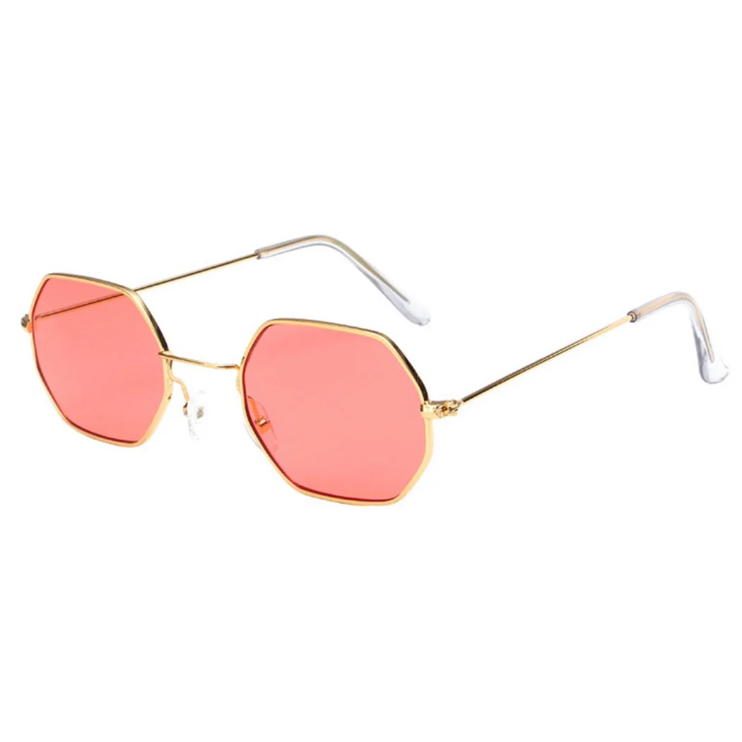 Fashion Brand Small Polygon Sunglasses Women Clear Lens Eyeglasses Retro High Quality Eyewear Vintage Jelly Optical Glasses