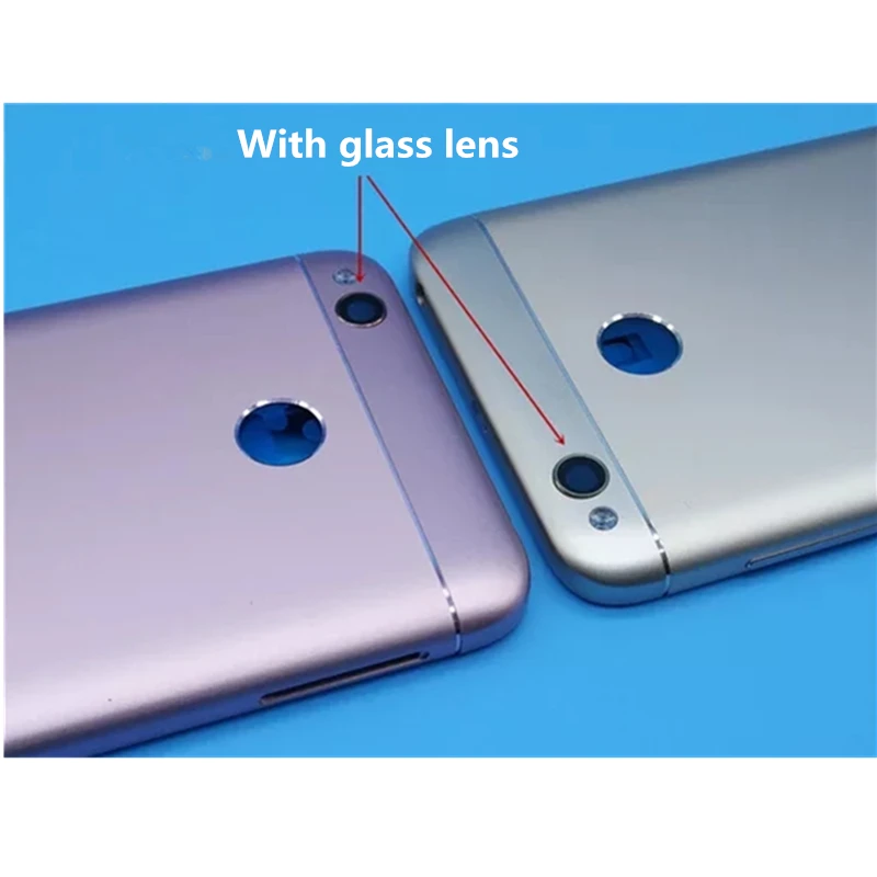 Задняя крышка со стеклянными линзами и боковыми клавишами для Xixomi Redmi 4X батареи
