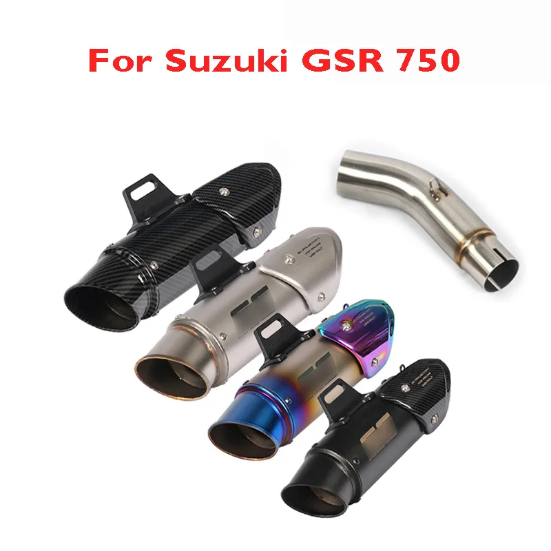 

For Suzuki GSR 750 Motorcycle Exhaust Pipe Exhaust Tip Muffler Pipe Mid Link Connect Tube Slip on GSR 750 GSX-S 750 for Suzuki