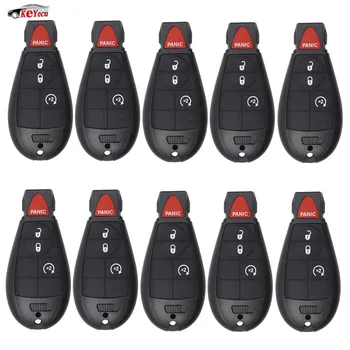

KEYECU 10 Pcs/lot New 3+1 Button Remote Control Car Key Fob 433MHz ID46 Chip for Chrysler Dodge FCC ID: M3N5WY783X