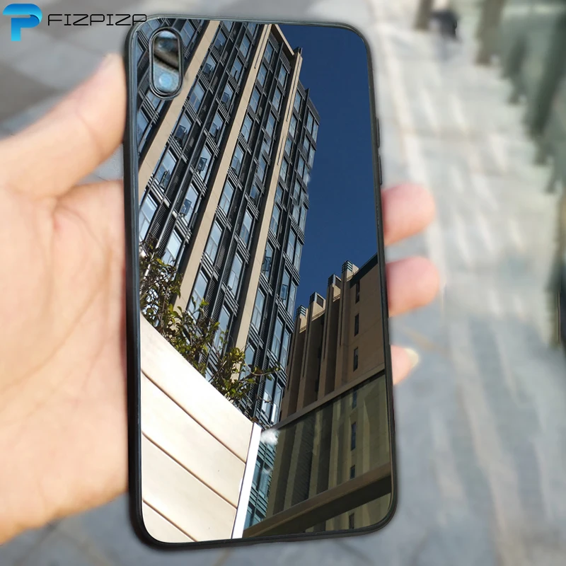 Чехол для Телефона iPhone 7 8 Plus X XS Max XR закаленное стекло задний корпус мягкий TPU