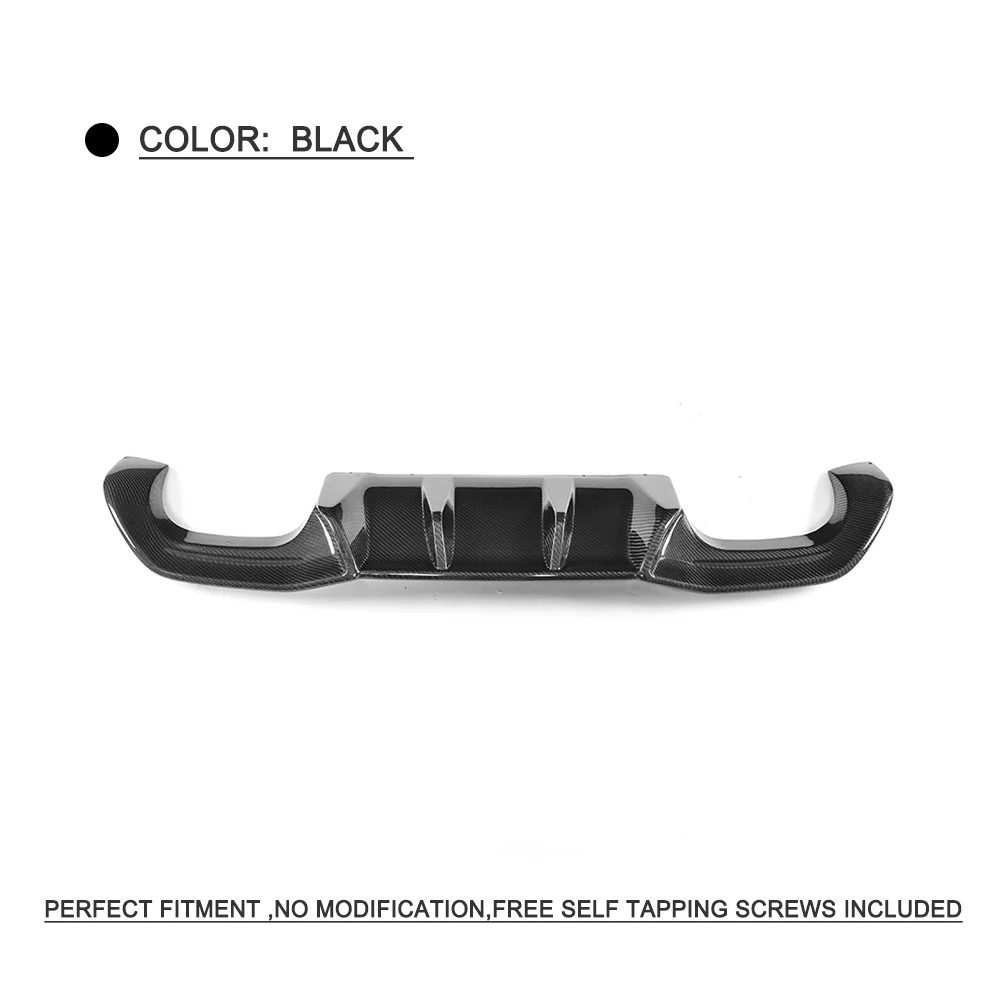  Carbon Fiber Big Fins Auto Rear Diffuser Lip Spoiler For BMW F87 M2 Base Coupe 2 Door 2016-2017