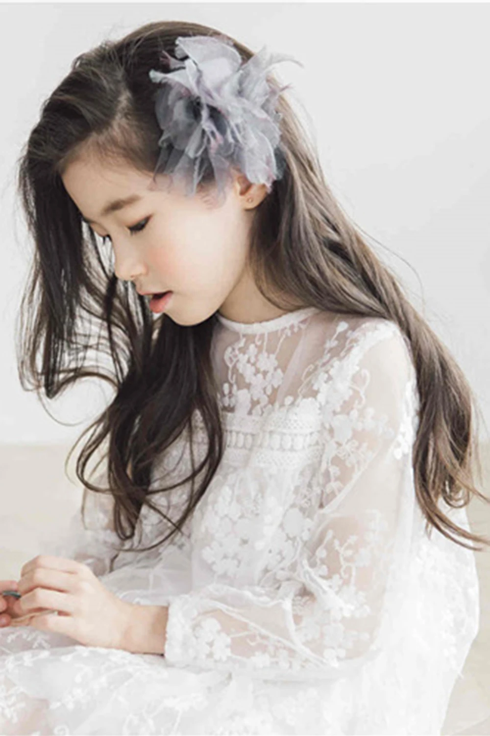 Красивые белые платья с цветочным узором для девочек, кружевные платья 2019 года для девочек, детские платья для первого причастия, robe de mariage