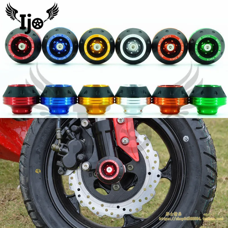 colorful scooter parts dirt pit bike accessories motocross wheel anticaida motorbike Crash Pad motorcycle frame sliders moto