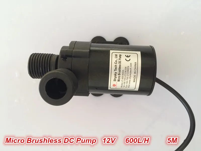 

2pcs/ Lot Micro DC Pump Brushless Magnetic Drive Submersible Centrifugal Water Pump 12V 600L/H 14.4W Aquarium Solar Fountain