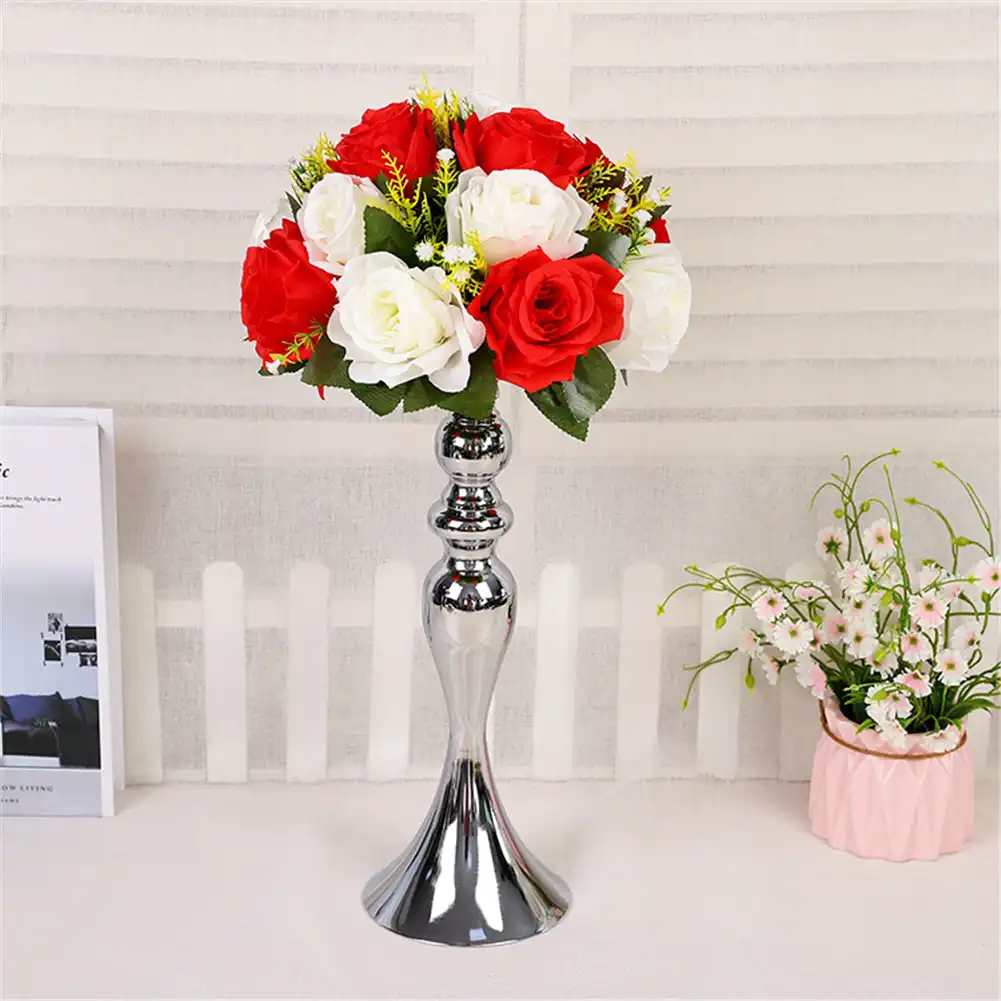 Creative Home Decor Flower Vase Rack Stick Mermaid Design Metal