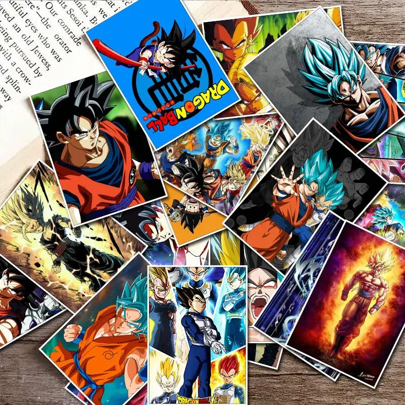 

25Pcs Dragon Ball Anime Sticker for Laptop Skateboard Bicycle Phone Decal DIY Poster Sticker,PVC Waterproof Toy Graffiti Sticker