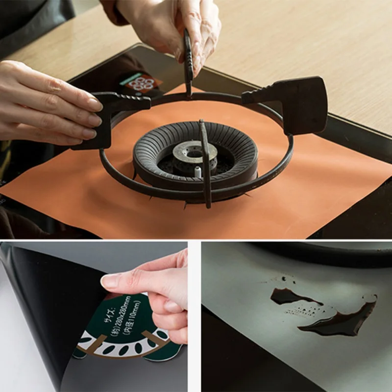 

Household Gas Stove Anti-fouling Oil-proof Mat Flame Retardant Mat Kitchen Supplies Keep The Kitchen Clean