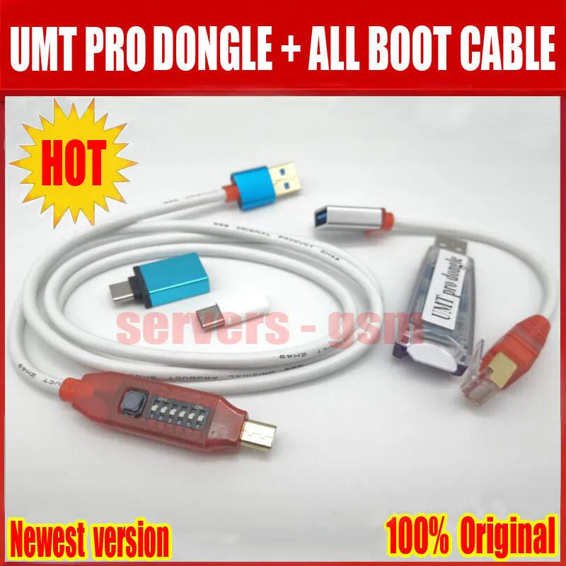 2019 новые оригинальные UMT Pro Dongle (+ Мстители функция 2in1) MUF все кабель запуска Бесплатная доставка