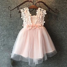 Por 2 Year Old Dress Lots 2018 Summer Sleeveless Wedding Flower Dress 2 To 6 Years Old Voile Tutu Fl Strap