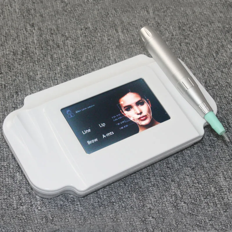 

1 kits newest design permanent makeup machine digital professional lip/eyebrow tattoo machine kit for permanent makeup forever