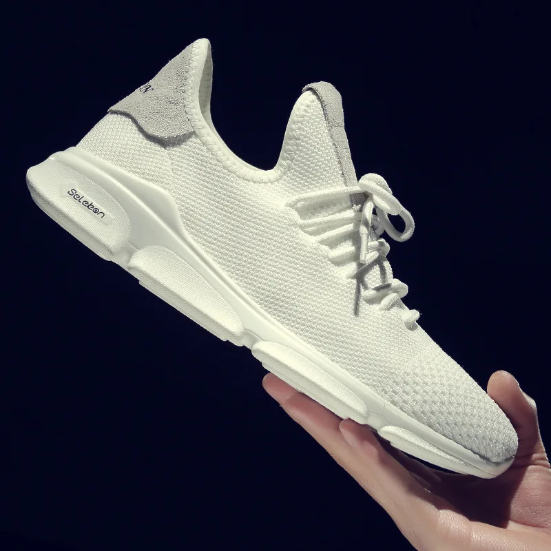 

Super Fire 2018 Casual Net Surface Man Shoe Soft And Comfortable Shoes Sneakers High Quality Non-slip Fashion Small White Shoes