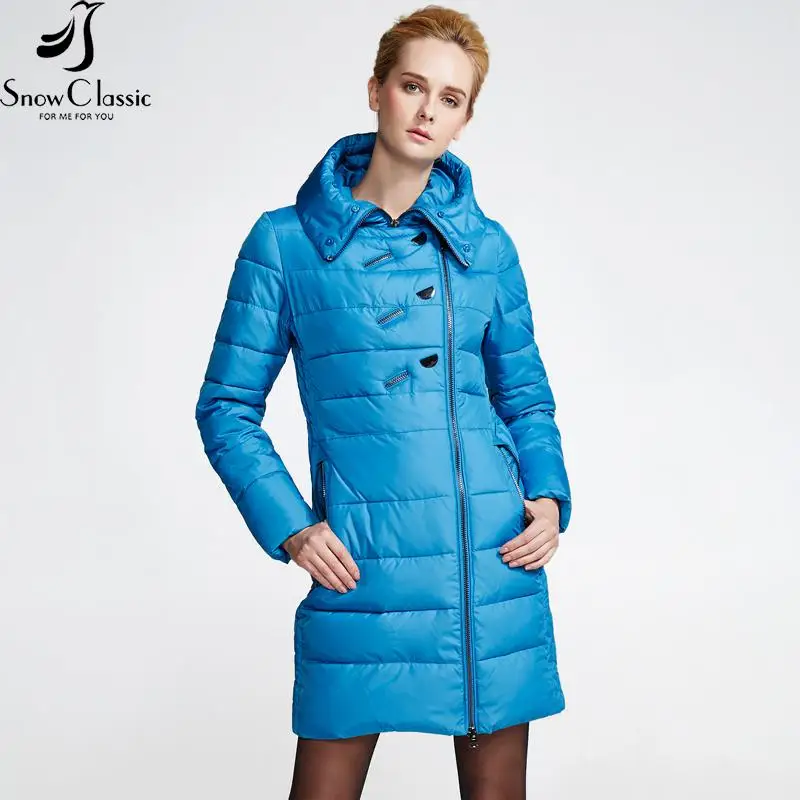 Зимняя зимняя женская куртка года Толстые длинные пальто Женщины с капюшоном Мягкая куртка Женщины Зимнее пальто 14220am - Цвет: sky blue