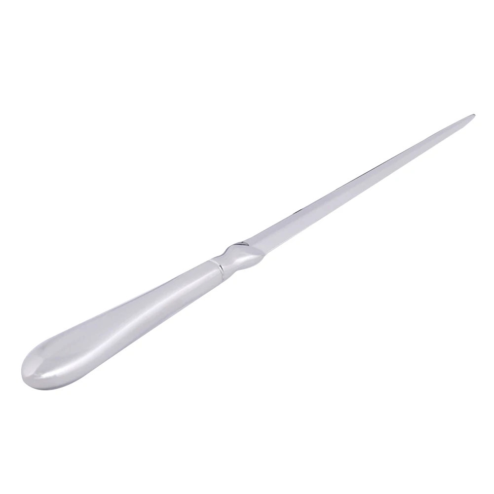 

Silver School Lightweight Cutter Solid Universal Practical Hand Letter Opener Envelope Knife Stainless Steel Slitter Office