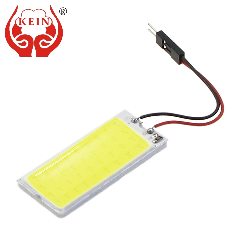 KEIN 2 шт. T10 W5W светодиодный автомобиль лампа Festoon C3W C5W C10W BA9S T4W COB Чтения Купол | Отзывы и видеообзор -32887081705
