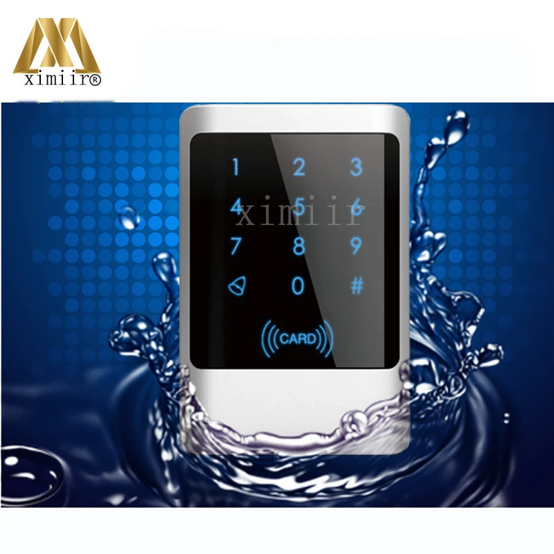 

IP68 Waterproof Touch Led Keypad 13.56MHZ Smart Card Reader For Access Control System Wiegand26 And 34 IC MF Card Access Reader