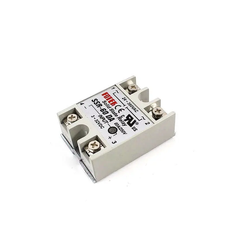 YJCAL Solid State Relay SSR-60DA SSR-80DA SSR-100DA 60A 80A 100A 3-32V DC TO 24-380V AC SSR 60DA 80DA 100DA