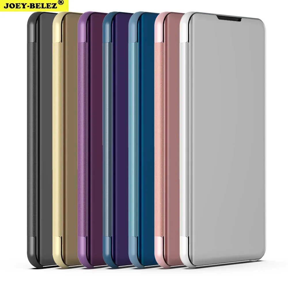 

Clear View Smart Flip Case on Honor 8X Max Mirror Cover for Huawei Mate 20 lite P20 Nova 3i Honor 9 lite Note 10 Play Y5 Y9 2018