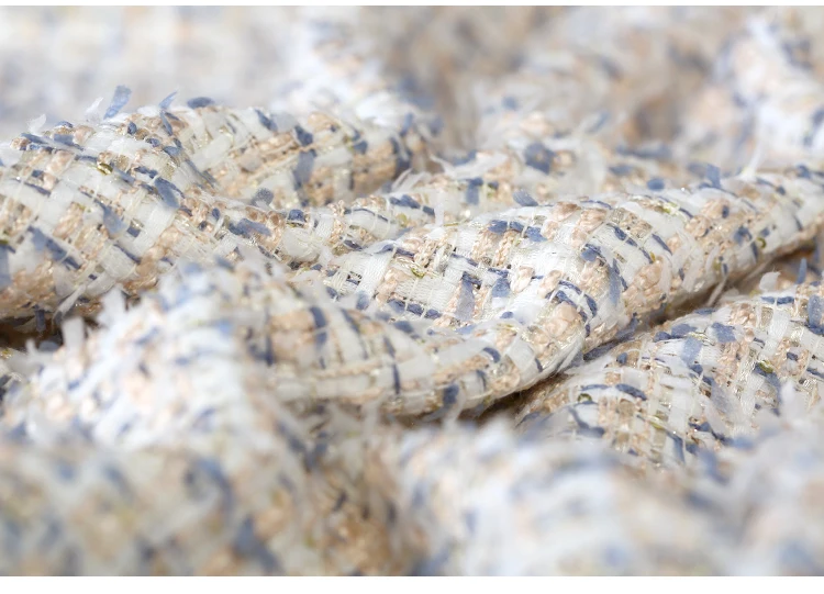 19 Весенние Новые твидовые ткани мягкие причудливые Костюмные ткани для женщин пальто 143 см в ширину полиэстер нейлон модная ткань для шитья своими руками распродажа