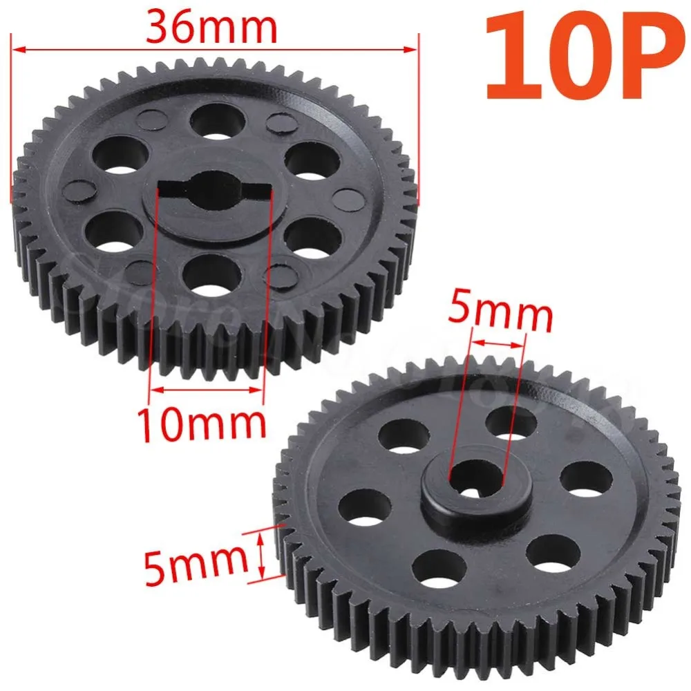 10 шт. RC HSP 03004 Spur Diff основная Шестерня 58T зубья для 1/10 нитро на дороге автомобиля